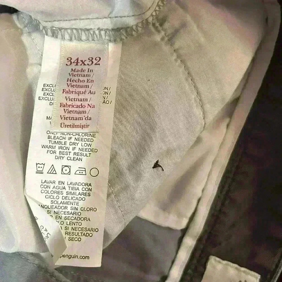 Men’s Original Penguin Gray Chino Straight Leg Pants Size 34/32 - Picture 8 of 8